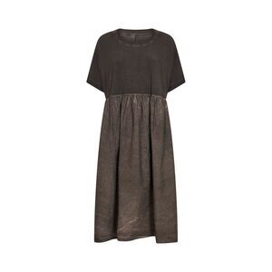 Uma Wang Women Grey Brown Washed Jersey Dana Midi Dress
